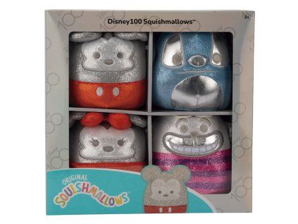 Squishmallows Disney pack 4 plyšové hračky 12cm