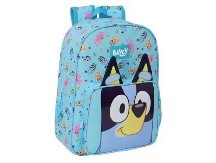Modrý prispôsobiteľný batoh 34 cm