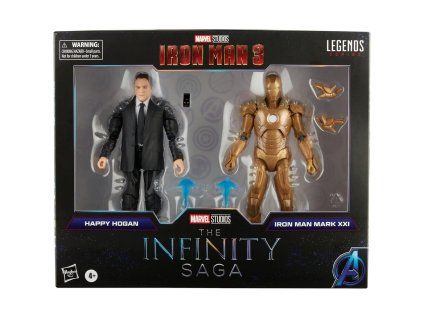 Marvel The Infinity Saga Iron Man 3 Happy Hogan a Iron Man Mark XXI set 2 figúrky 15cm