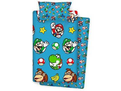 Súprava prestieradiel Super Mario Bros posteľ 90cm