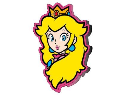 Super Mario Bros Peach 3D vankúš