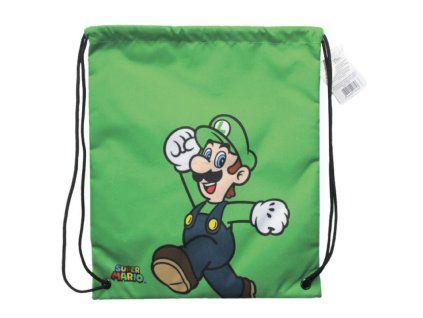 Nintendo Super Mario Bros Luigi taška na cvičenie 40cm