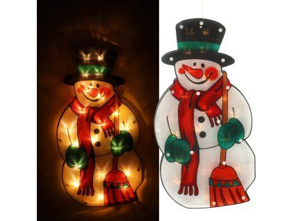 Lampki LED wiszaca dekoracja swiateczna balwan 45cm 137617