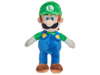 Mäkká plyšová hračka Mario Bros Luigi 38cm