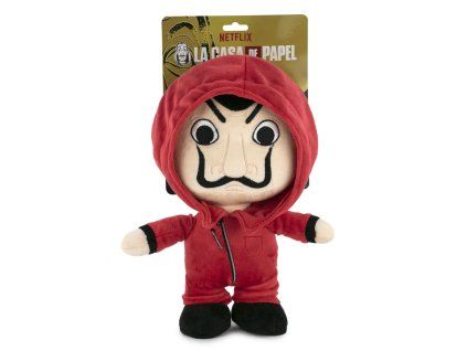 La Casa de Papel Plyšová hračka v červenej kombinéze 25 cm (3+)