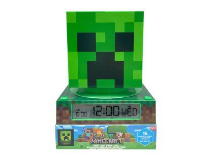 3D lampa Minecraft s budíkom