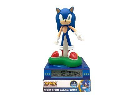 Lampa Sonic the Hedgehog 3D s budíkom