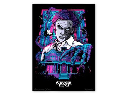 Svietiaci plagát Stranger Things