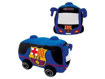 Plyšová hračka autobus FC Barcelona 32cm