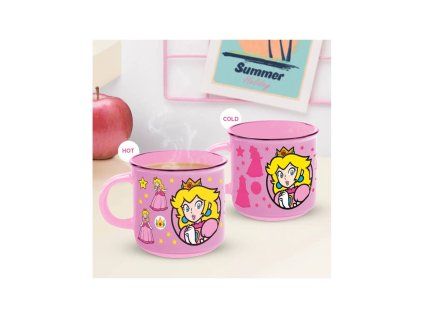 Hrnček Super Mario Princess Peach na výmenu tepla 350 ml