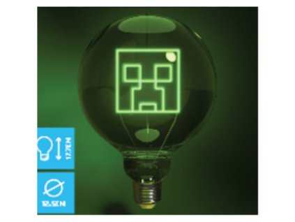 Minecraft Creeper LED neónová žiarovka