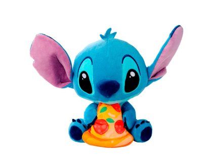 Disney Stitch Pizza plyšová hračka 25cm