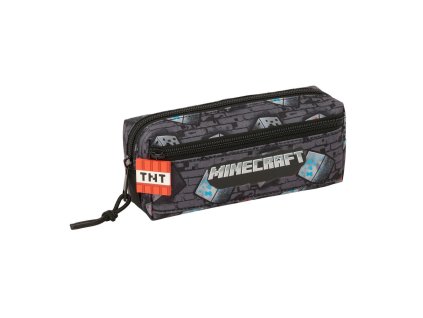 Trojité puzdro na ceruzky s motívom Minecraft Graffiti