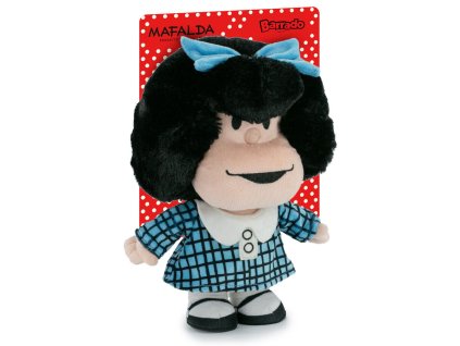 Plyšová hračka Mafalda v modrých šatách, 27 cm