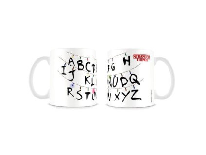 Hrnček s abecedou Stranger Things