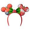 Loungefly Disney Mickey & Minnie Vianočná čelenka do uší