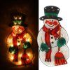 Lampki LED wiszaca dekoracja swiateczna balwan 45cm 137617