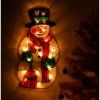Lampki LED wiszaca dekoracja swiateczna balwan 45cm 137620