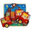 Puzzle drewniane sorter ukladanka straz pozarna 147836