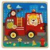 Puzzle drewniane sorter ukladanka straz pozarna 156657